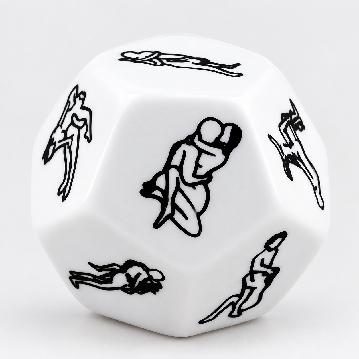 Dé coquin pour couples – Jeu romantique à 12 faces pour soirées amusantes